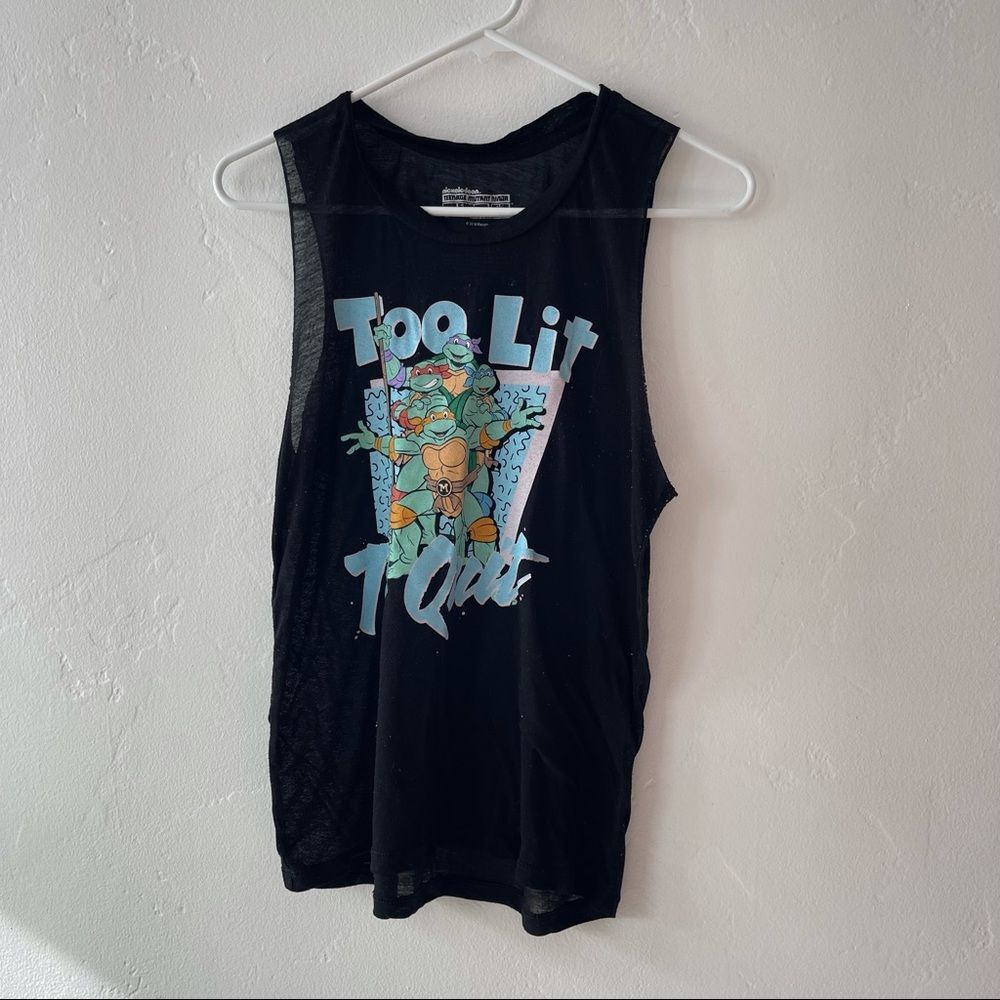Nickelodeon Teenage Mutant Ninja Turtles Too Lit To Quit Tank Top
